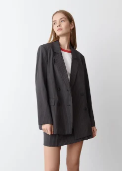 Blazer Cruzado Com Risca Diplomatica