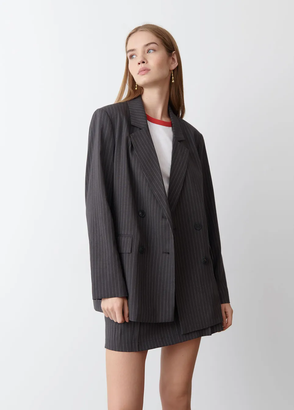 Blazer Cruzado Com Risca Diplomatica