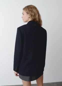 Blazer Oversize Com Risca Com La