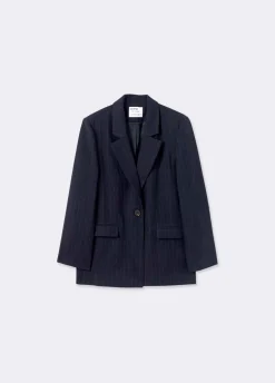 Blazer Oversize Com Risca Com La
