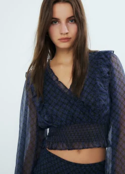 Blusa Cruzada Folhos