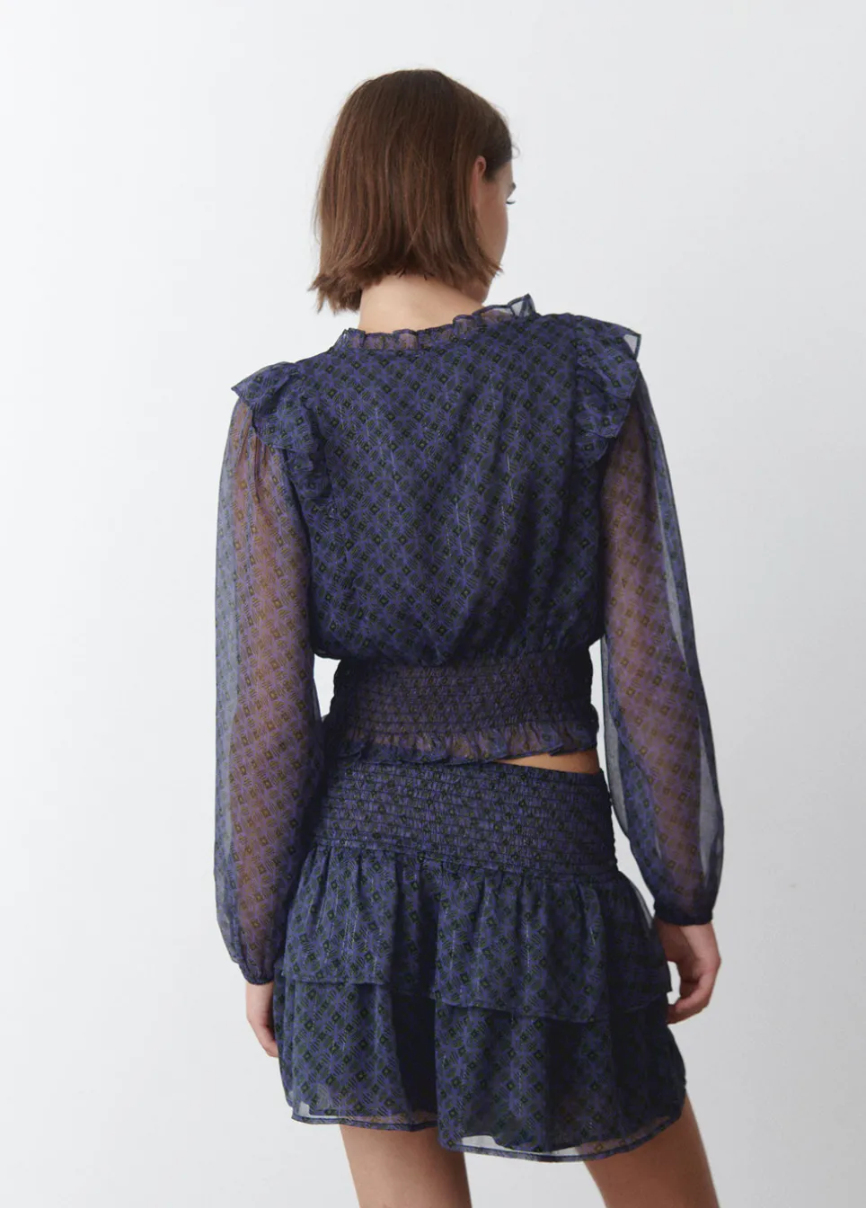 Blusa Cruzada Folhos