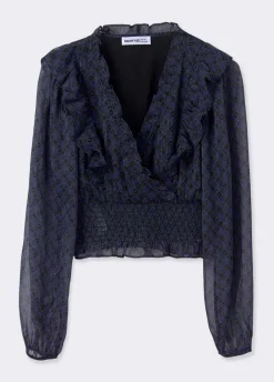 Blusa Cruzada Folhos