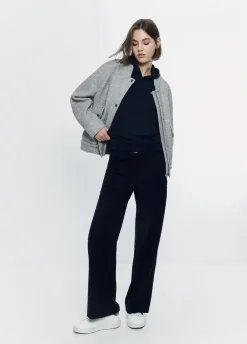 Bomber Bolsos Dianteiros Com La