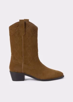 Bota Cowboy Com Estrelas