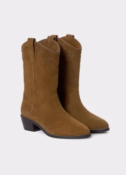 Bota Cowboy Com Estrelas
