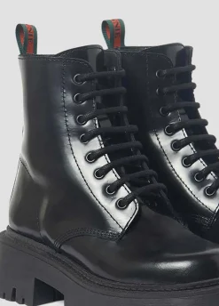 Bota Em Pele C/Cordoes