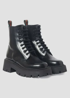 Bota Em Pele C/Cordoes
