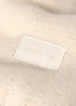 Cachecol Grosso Estreito Liso Com Franjas