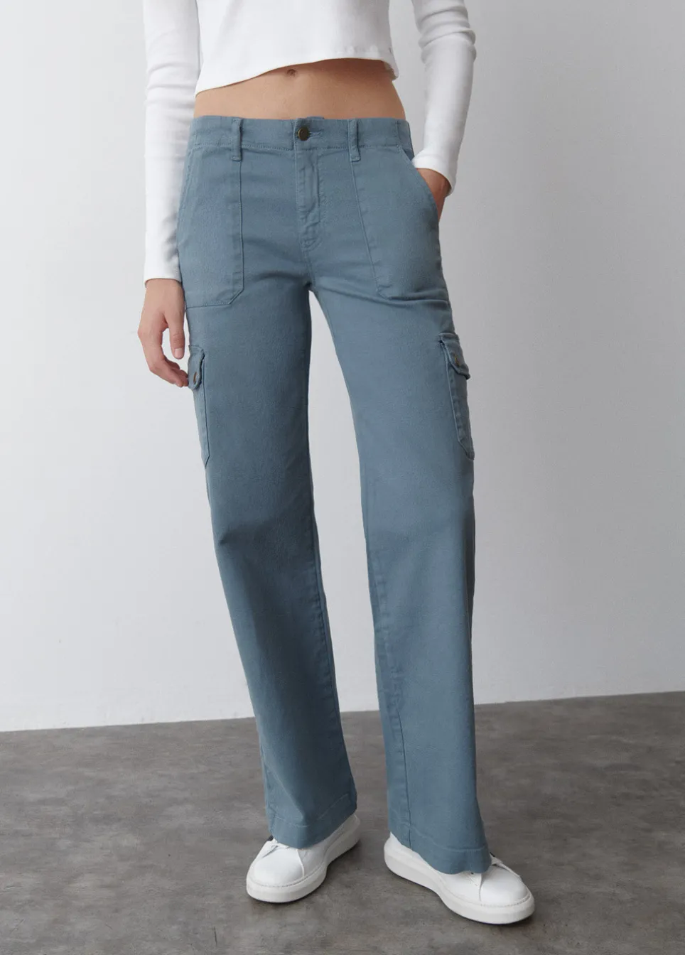 Calças Culottes Cargo