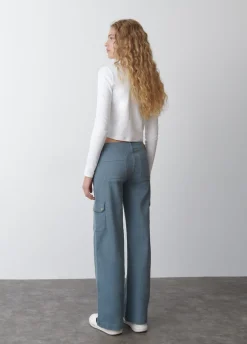 Calças Culottes Cargo