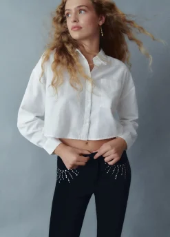 Camisa Cropped Lisa Com Bolso