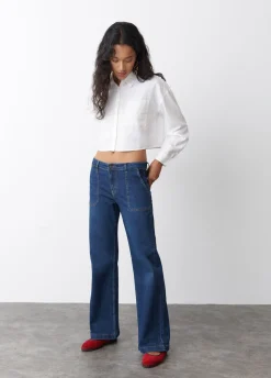 Camisa Cropped Lisa Com Bolso