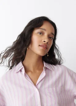Camisa Riscas Cropped
