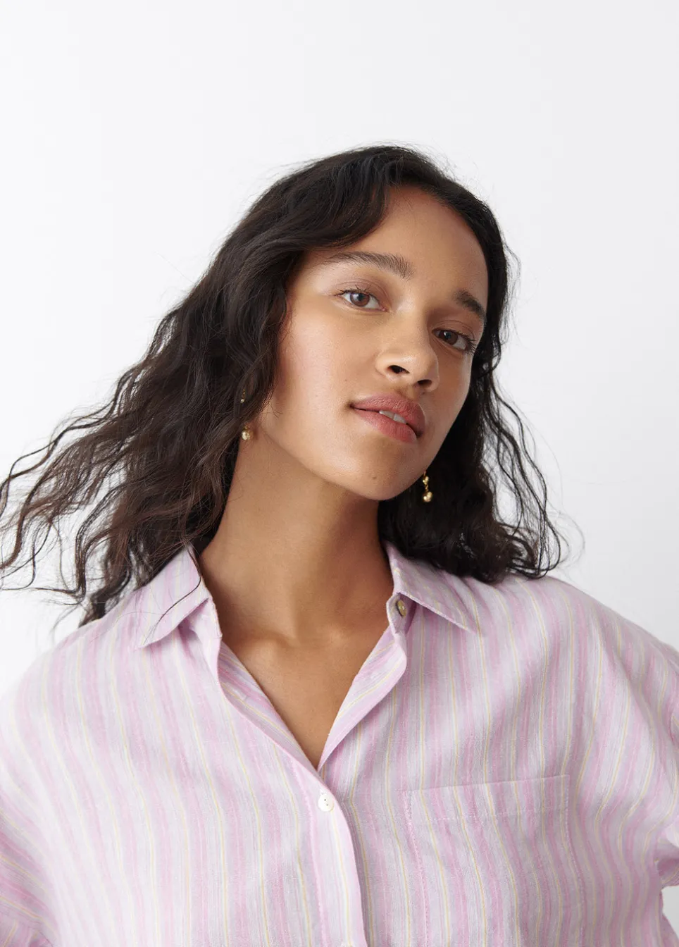 Camisa Riscas Cropped