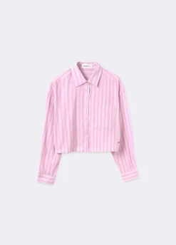 Camisa Riscas Cropped