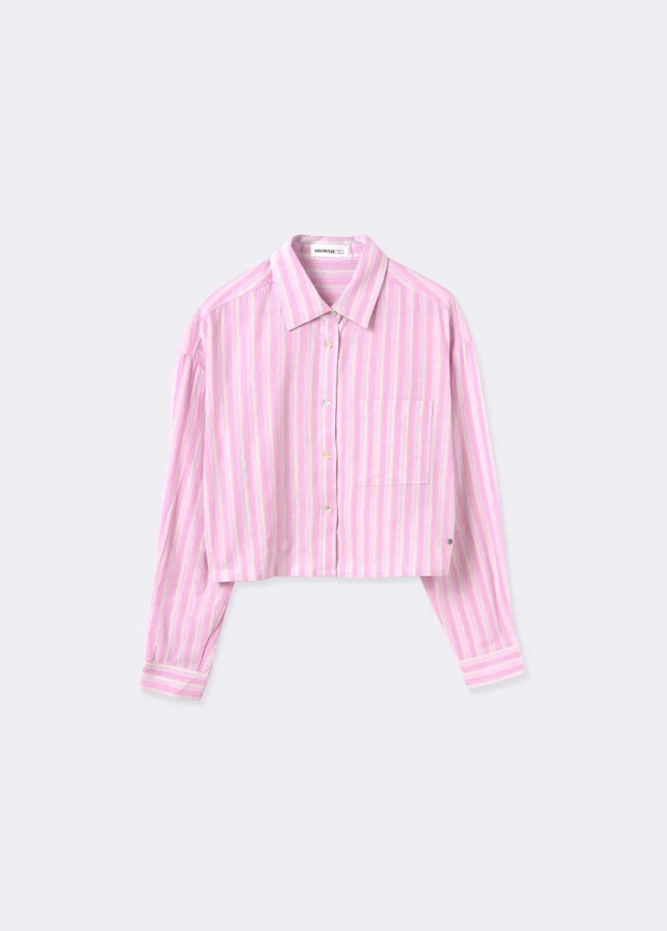 Camisa Riscas Cropped