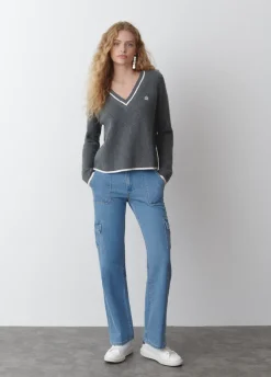 Camisola Bico Bordado