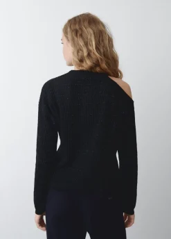 Camisola Com Cut Out E Fio Met