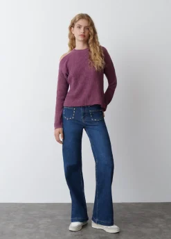 Camisola Com Cut Out E Fio Met