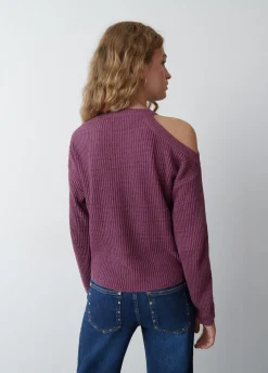 Camisola Com Cut Out E Fio Met