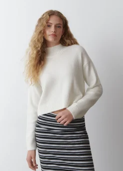 Camisola Gola Alta Cropped