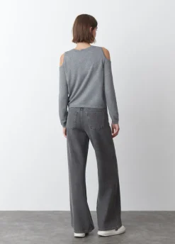 Camisola Ombros Abertos Malha