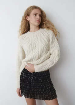 Camisola Trancada Gola Redonda