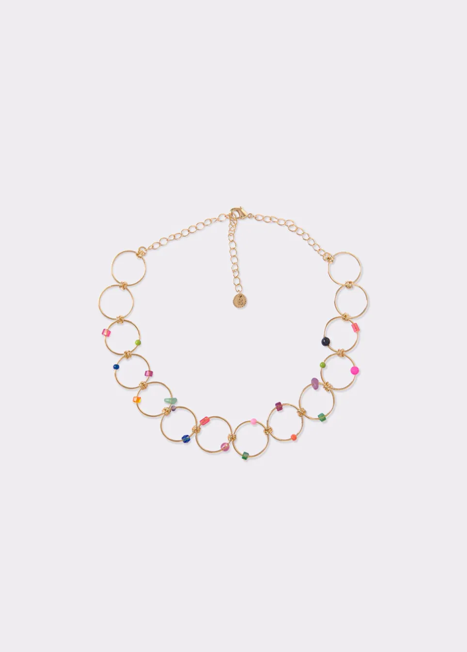 Colar Choker Argolas Pedras