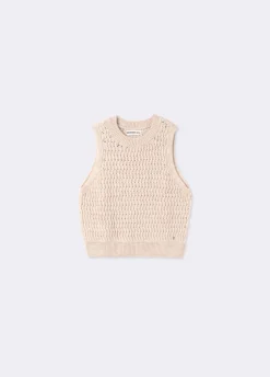 Colete De Malha Em Jacquard