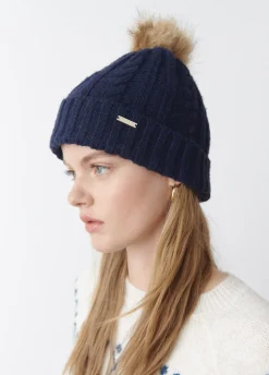 Gorro Com Tranca E Bola De Pelo