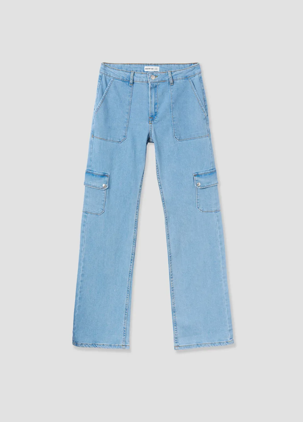 Jeans Cargo De Corte Reto