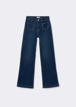 Jeans Culottes Tachas