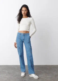 Jeans Retas Cargo