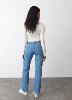Jeans Retas Cargo