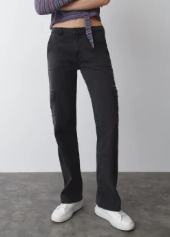 Jeans Retas Cargo