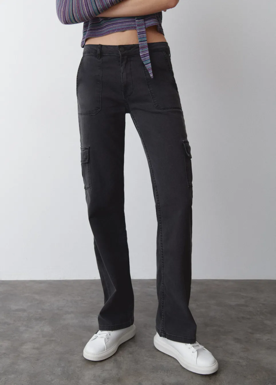Jeans Retas Cargo