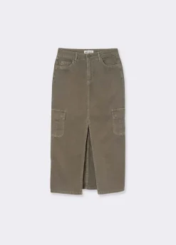 Saia Comprida De Twill