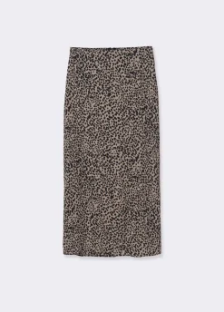 Saia Midi Com Mancha Animal