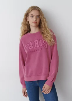 Sweatshirt Bordada De Paris