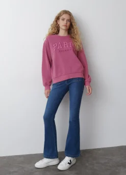 Sweatshirt Bordada De Paris