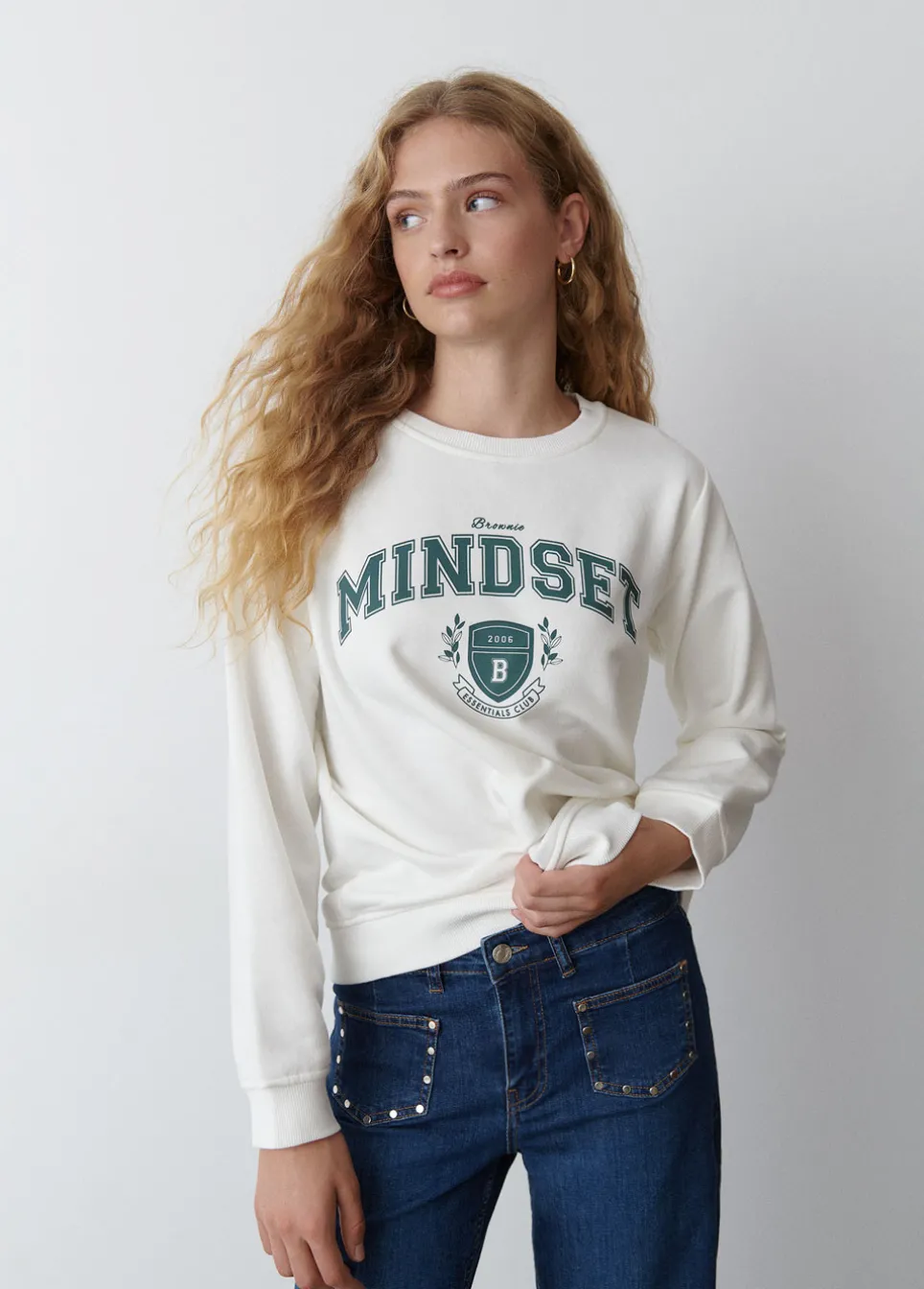 Sweatshirt Bordada Mindset
