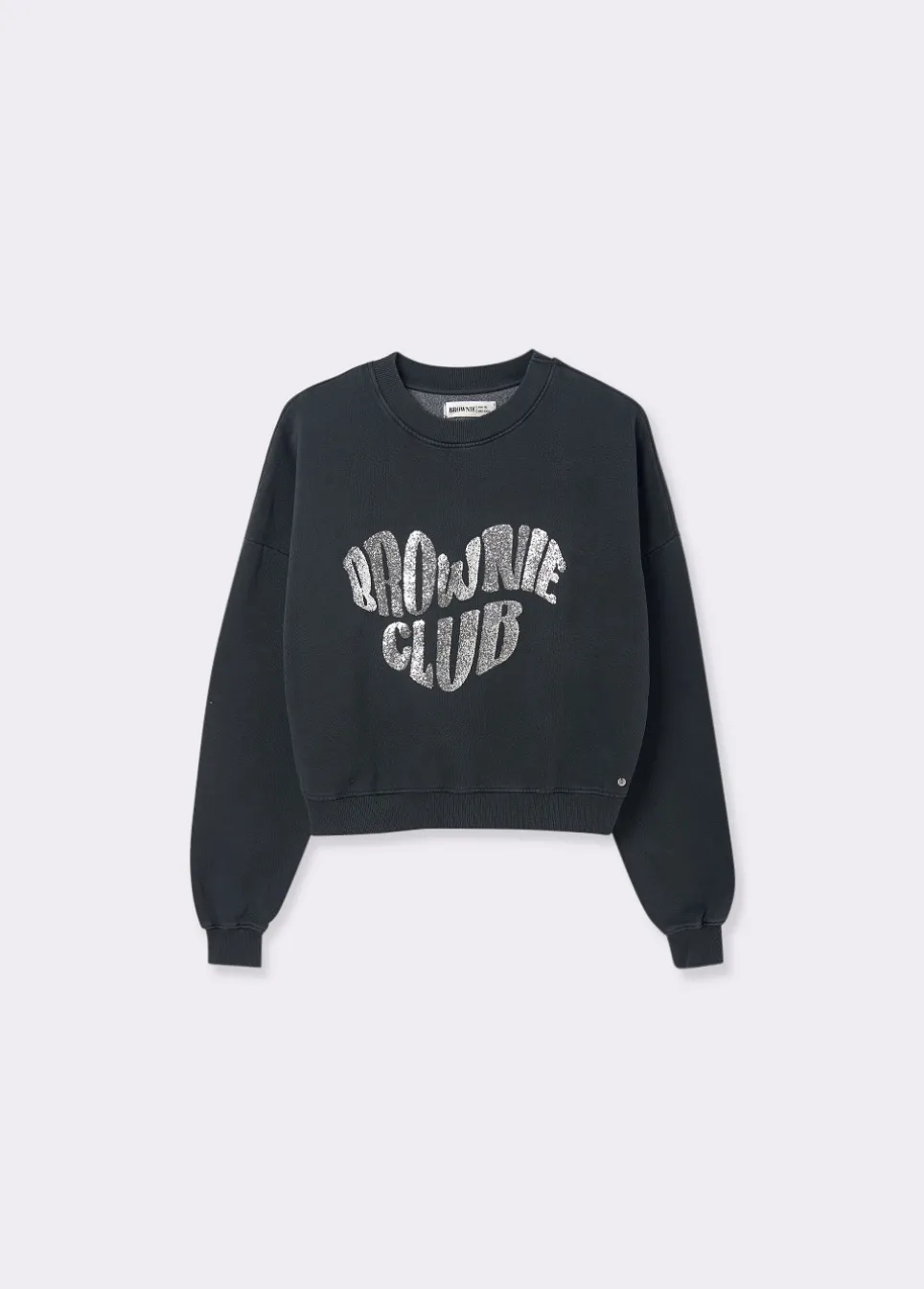 Sweatshirt Brownie Coracao Glitter