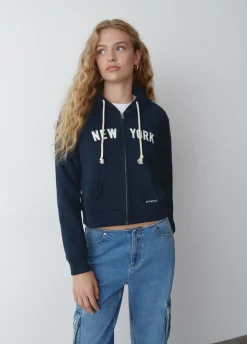 Sweatshirt Fecho-Ecl Capuz New York