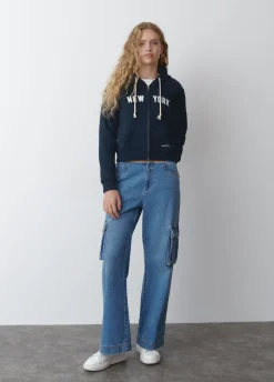 Sweatshirt Fecho-Ecl Capuz New York