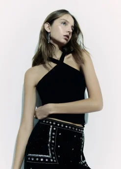 Top Chenille Cruzado