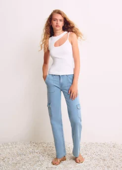 T-Shirt Alcas Cut Out Canelado