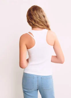 T-Shirt Alcas Cut Out Canelado