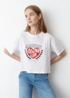 T-Shirt Com Estampado De Coracao
