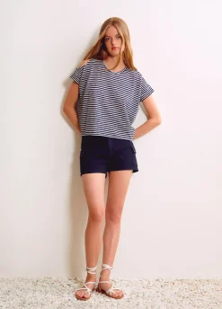 T-Shirt Riscas Abertura